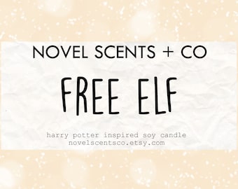 Free Elf - Harry Potter inspired soy candle