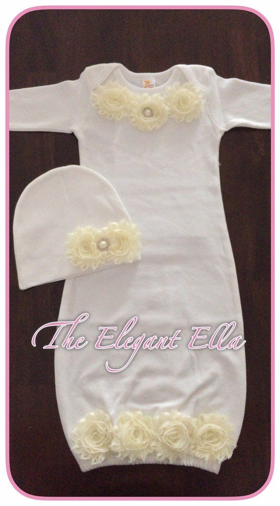 Newborn sleeper gown onesie gown baby girl onesie take home