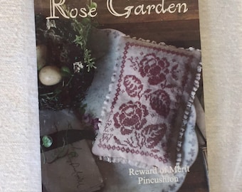 Rose Garden Pincushion Cross Stitch Pattern