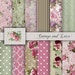 Floral Decoupage Paper, Digital Download, Scrapbooking, Printable Paper Pack, 12 x 12 Digital Paper, Digital Sheets, Digital Bundle P 56 LT