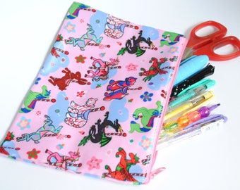 Candy Carousel Pencil/Cosmetic Bag