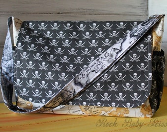 Design your own custom made Men's or Women's Messenger Bag with Adjustable Cross-Body strap You Pick the Fabrics