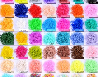 Rainbow Loom Bands Refills ,600 PCs 24 Clips