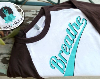 Blue Lotus Yoga Shirt "Breathe"