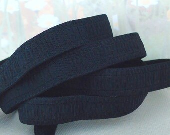 3yds Black Elastic Band 1/2 inch Stretch Fancy Stretchy diy Bra Strap lingerie underwear elastic Headband garter