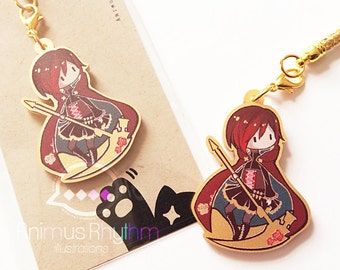 Golden Acrylic straps charm: RWBY Ruby Rose Anime