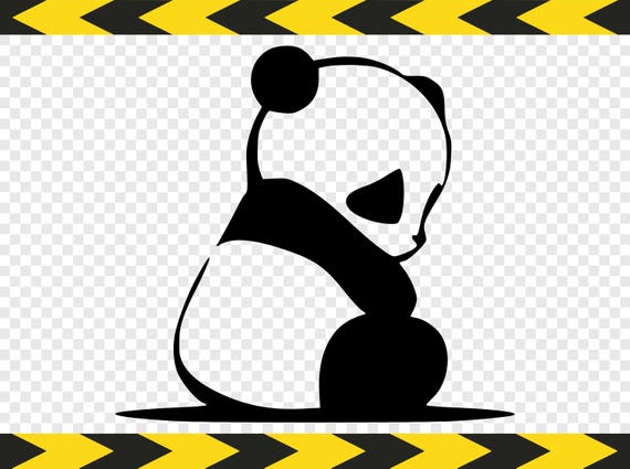 Download Panda SVG Clipart DIY Shirt Stickers Car decal Panda bear Dxf