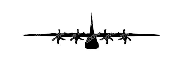 C 130J model silhouette studio file or digital download from