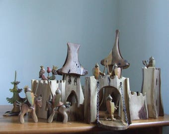 Wooden Knight's Castle Set