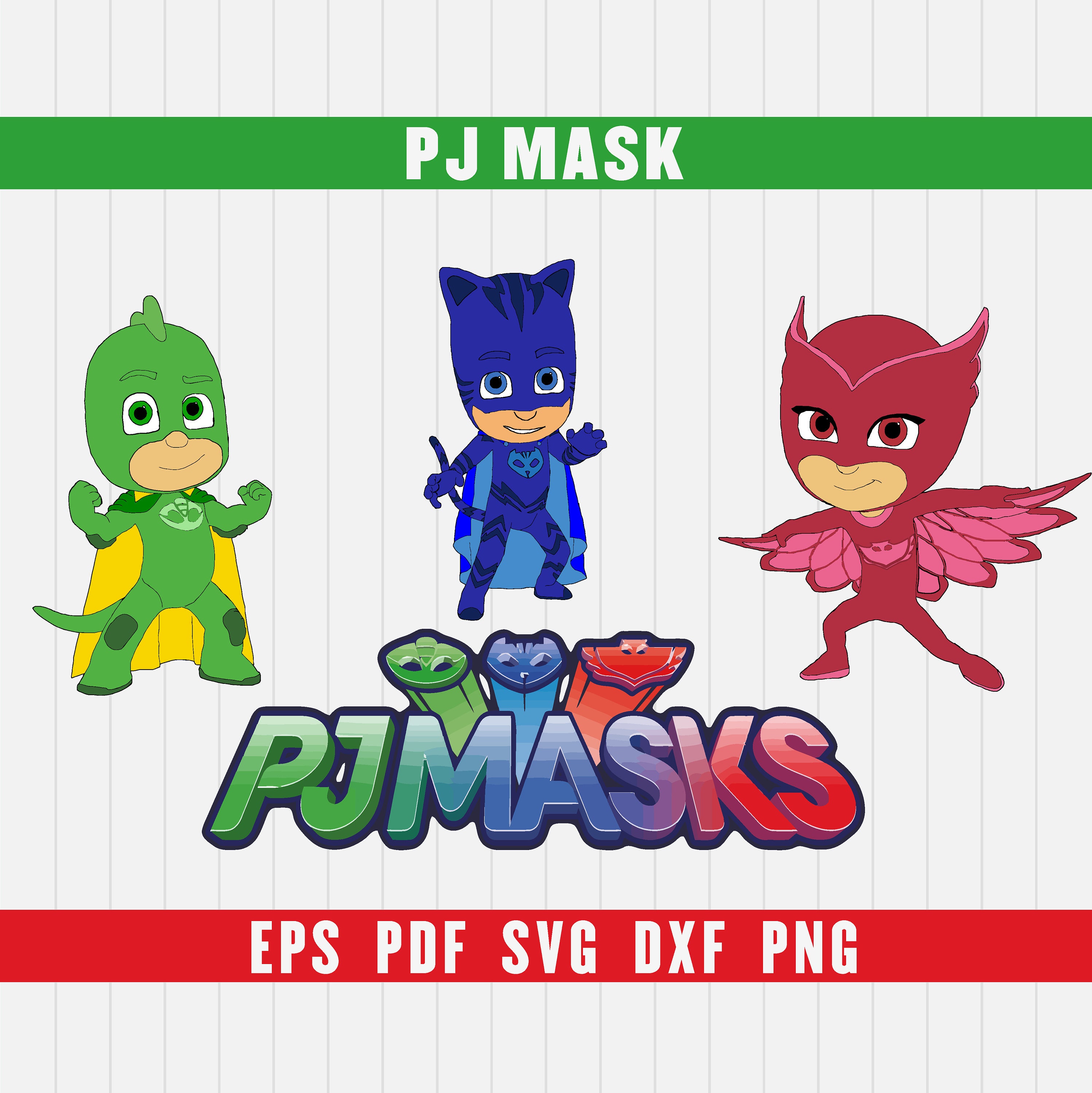 Download PJ Masks Heroes and Villains svg dxf eps png Pdf