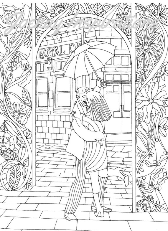 Nice Little Town Christmas Coloring Book Finished Pages Nice Little Town Christmas Coloring Book Finished Pages