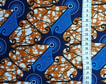 Wax from 25 cm, beige and blue
