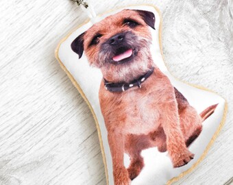 Adorable Border Terrier Shaped Keyring