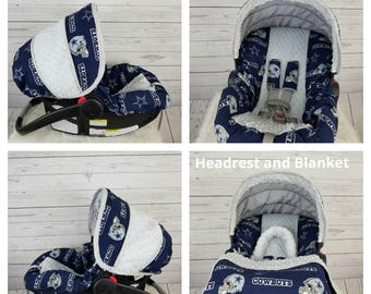 Baby Boy Infant Car Seat Cover, Dallas Cowboys Car Seat Covers, Baby Car Seat Covers, Infant Car Seat baby seat cover