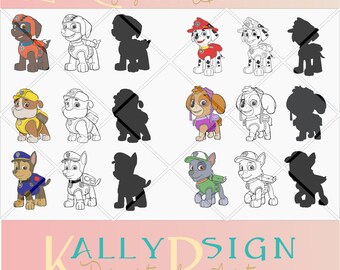 paw patrol svg, dog svg,SVG alphabet, disney svg, paw patrol birthday, paw patrol party, paw patrol svg files, paw patrol birthday shirt,