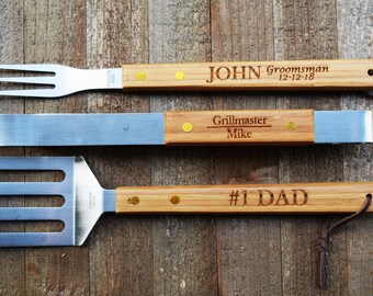 Personalized grilling tools, personalized BBQ Set, BBQ set, personalized grilling. personalized grill set, grill set,