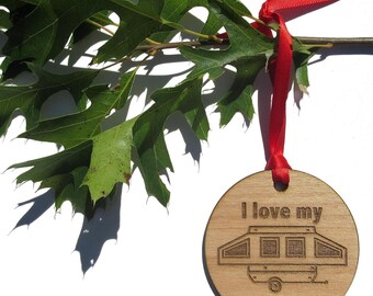 Pop Up Camper Christmas Ornament, Pop Up Camping Trailer Ornament, Camper Christmas Ornament, Pup Camper, Camping Christmas Tree Ornament