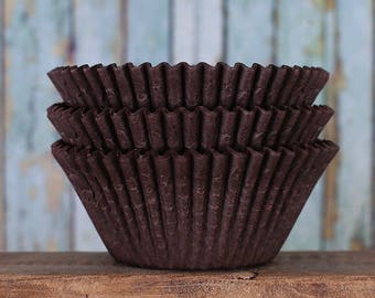 Jumbo Brown Cupcake Liners, Texas Size Muffin Cups, Jumbo Cupcake Liners, Jumbo Muffin Liners, Jumbo Baking Cups, Muffin Cases (50)