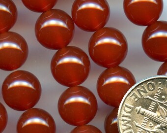 RED CARNELIAN AGATE 8mm Rounds beads 16" strand