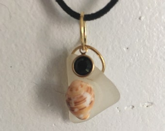 Glass and Shell Necklace
