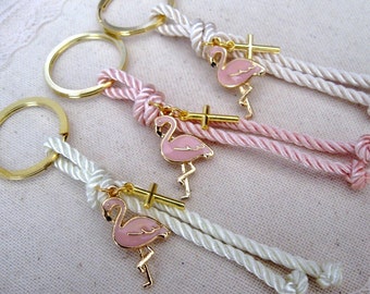 Flamingo Party, Flamingo keychain, Flamingo Gift, Party Favors, Pink Flamingo, Martyrika, Baptism Favors, Greek Orthodox, Martirika
