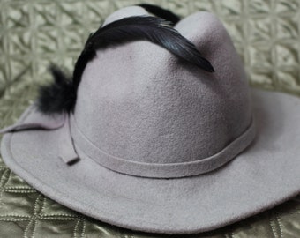 Grey wool Lancaster hat
