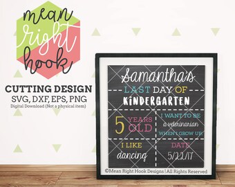 Last Day of School Sign svg, Stat board svg, Back to school svg, School sign svg, INSTANT DOWNLOAD for cutting machines - svg, png, dxf, eps