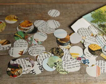Confetti, Birthday Party Confetti, Party Decorations, Paper Confetti, Table Scatters, Childrens Book Page Confetti - 200 pieces