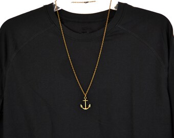 Anchor Necklace, Man's Necklace, Men's Necklace, Anchor Pendant Necklace, Mans Anchor Necklace, Gifts for Men