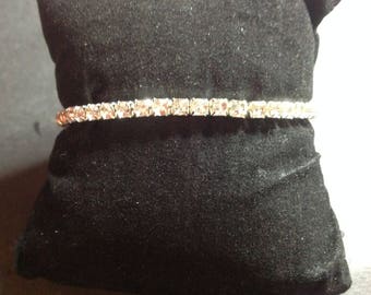 1 row rhinestone bracelet