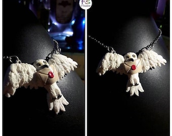 Hedwig, HP chouetteblanche necklace.