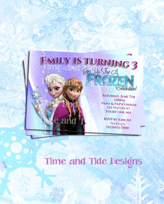 Items similar to Frozen Birthday Invitation on Etsy