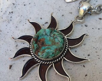 Sun Necklace~Turquoise Jewelry~Beach Jewelry