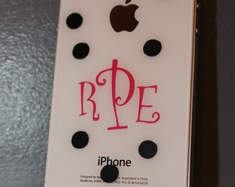 Personalized Monogram Initials for Cell Phone
