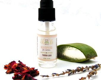 Whispers for Women Feminine Spray, Intimate Cleanser, Yoni Care, Vaginal Care, Feminine Care, Personal Hygiene, Hemorrhoid