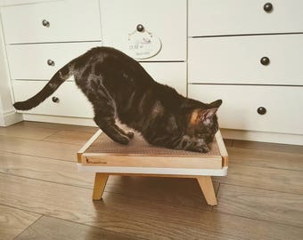 Cardboard scratch pad, replaceable insert, cat furniture, scratching post, cat scratcher, cat tree, cat bed, modern cat furniture, PurrFur