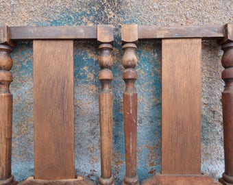 Two table legs Side panels decorative carved wood architectural salvage supplies