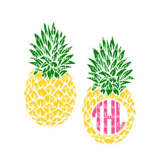 Download Pineapple SVG Pineapple Monogram Pineapple cut file Cricut