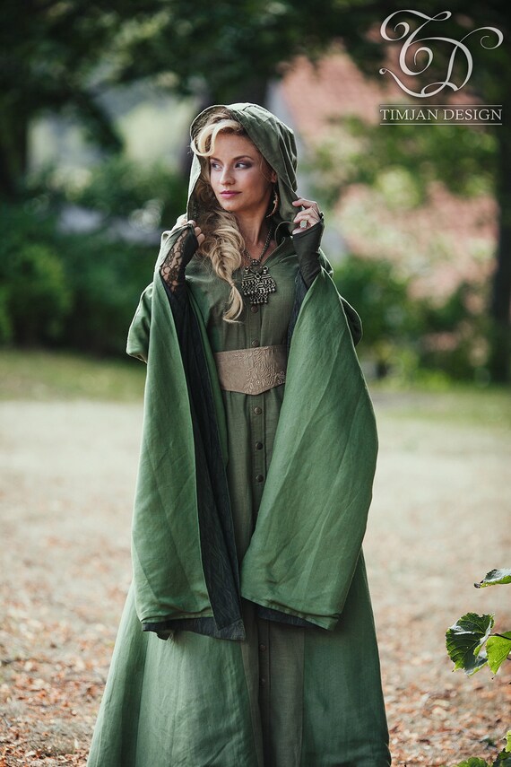 MORGAINE PRIESTESS COAT Avalon Goddess Robe Ceremony Faery