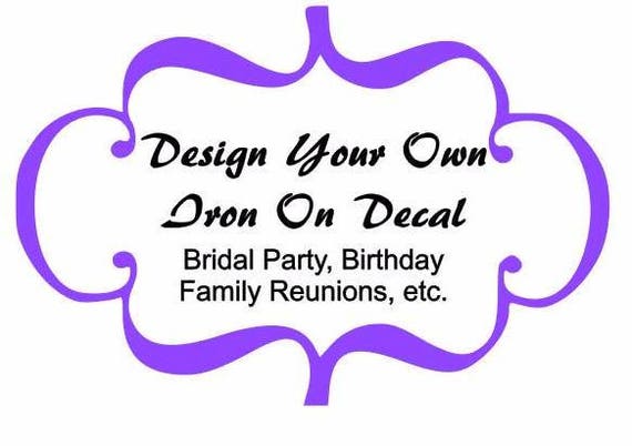 make your own iron on transfers