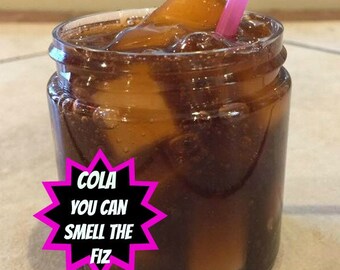 SLIME COLA soda pop Scented Jelly Cube Made in USA scent 2 4 8 ounce oz clear cheap best selling free candy + extra option Strawberry cream
