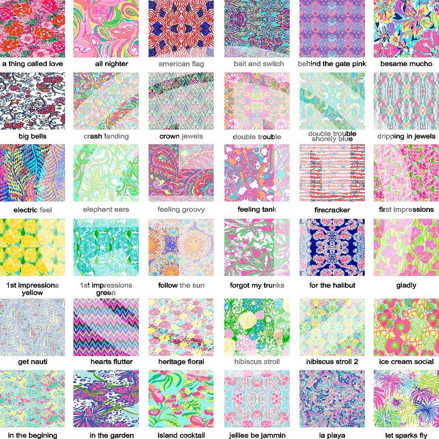 Lilly Pulitzer Printed Indoor Outdoor Glitter Lilly Pulitzer Printed Indoor Outdoor Glitter