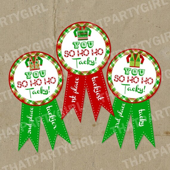 ugly sweater holiday party awards diy instant download ugly christmas sweater award certificate