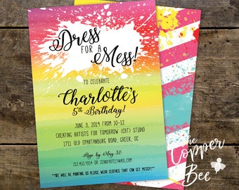 Paint Party Invitation