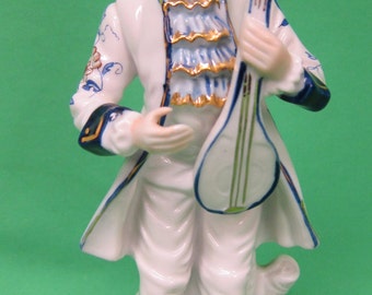 Royal California Boy with Lute Figurine