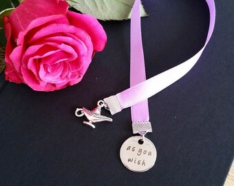 Ribbon Bookmark ' As you wish ' 1001 Night