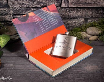 Hollow Book Safe & Polyjuice Hip Flask - Harry Potter and The Prisoner of Azkaban - Book 3 - J.K. Rowling