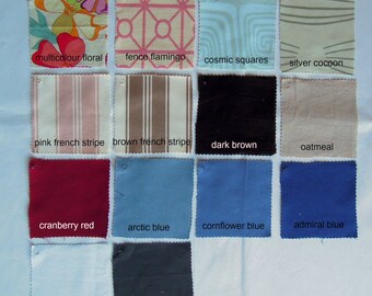 Tranquility1 Fabric Samples by NikkiDesigns, Linen, Cotton