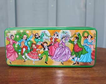 Vintage J S N Y Christmas Tin