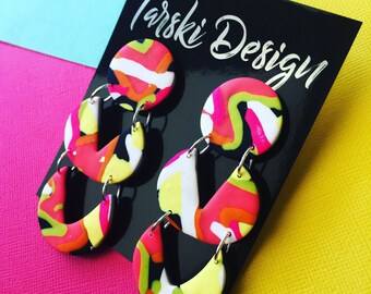 Disco Fever -Large Dangles